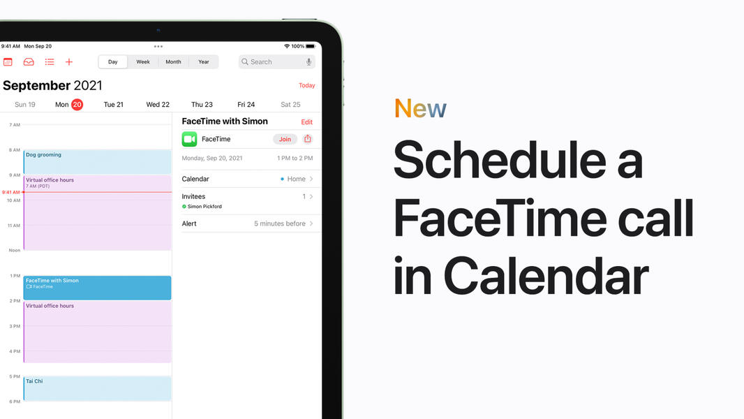 Schedule a FaceTime Call