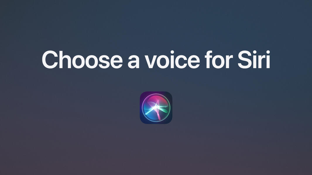 Choose a Voice for Siri