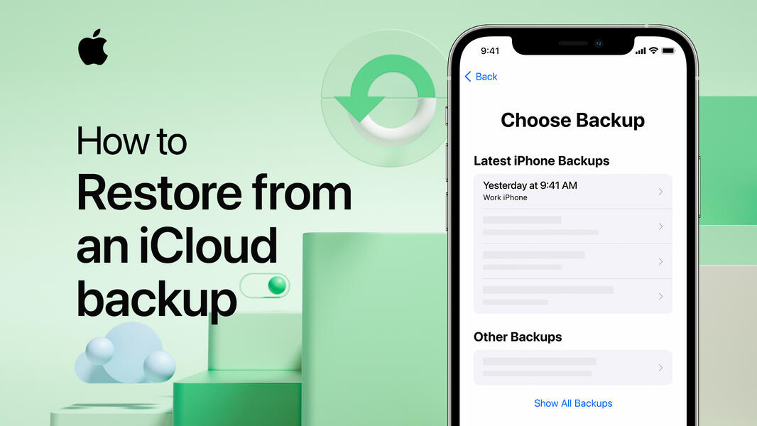 Restore from an iCloud Backup